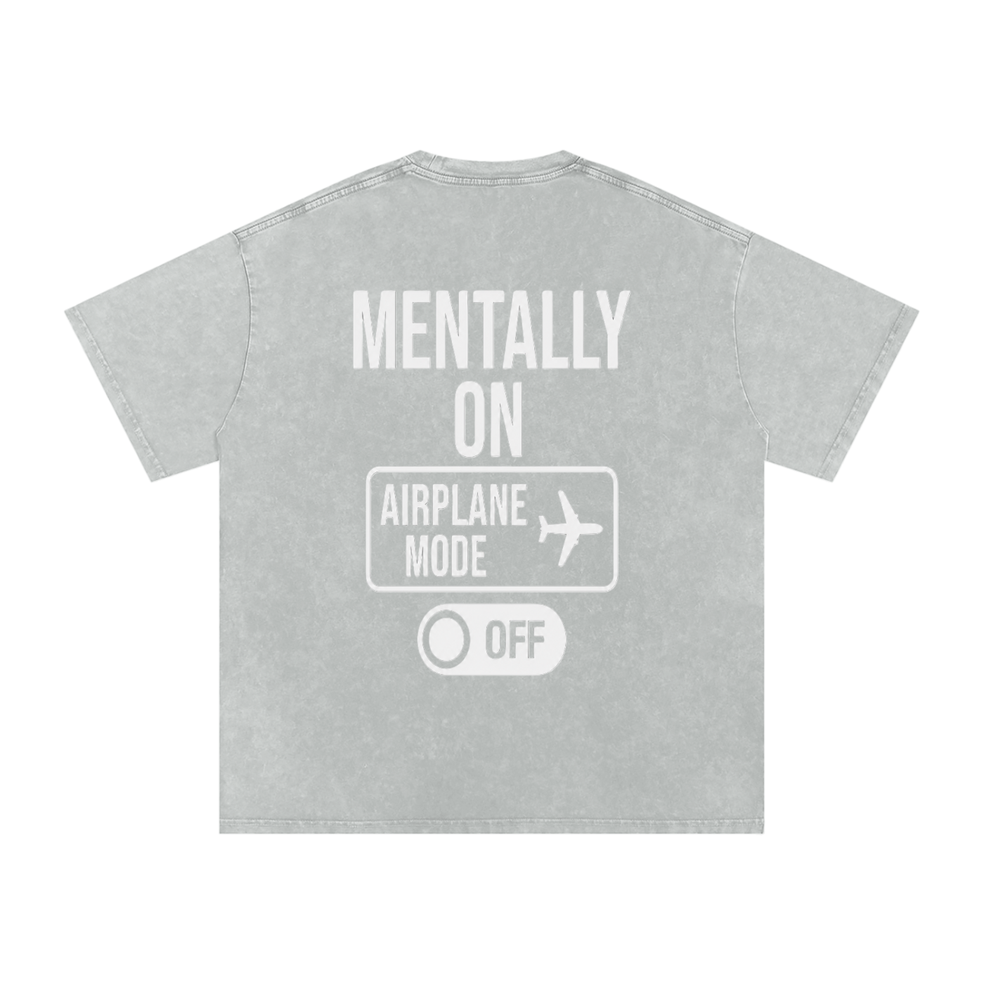 Snow Washed Oversized Cotton T-Shirt
