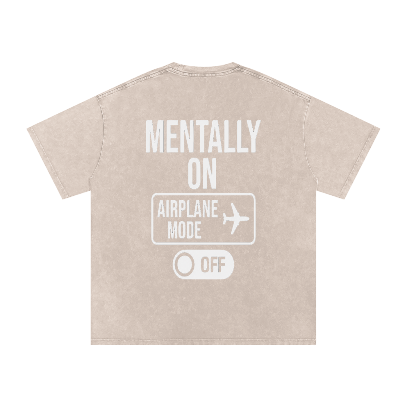 Snow Washed Oversized Cotton T-Shirt